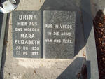 BRINK Mara Elizabeth 1930-1999