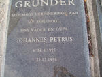 GRUNDER Johannes Petrus 1925-1998