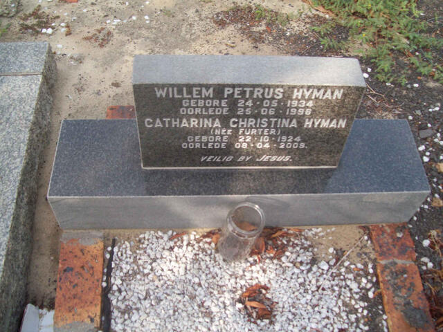 HYMAN Willem Petrus 1934-1996 & Catharina Christina FURTER 1924-2009