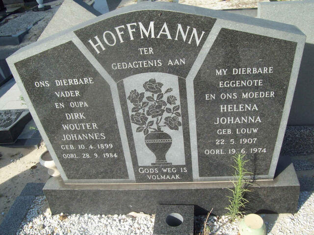 HOFFMANN Dirk Wouter Johannes 1899-1984 & Helena Johanna LOUW 1907-1974