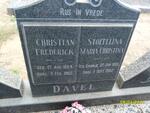 DAVEL Christian Frederick 1884-1962 & Stoffelina Maria Christina CRONJE 1885-1962