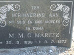 MARITZ M.M.G. 1896-1973