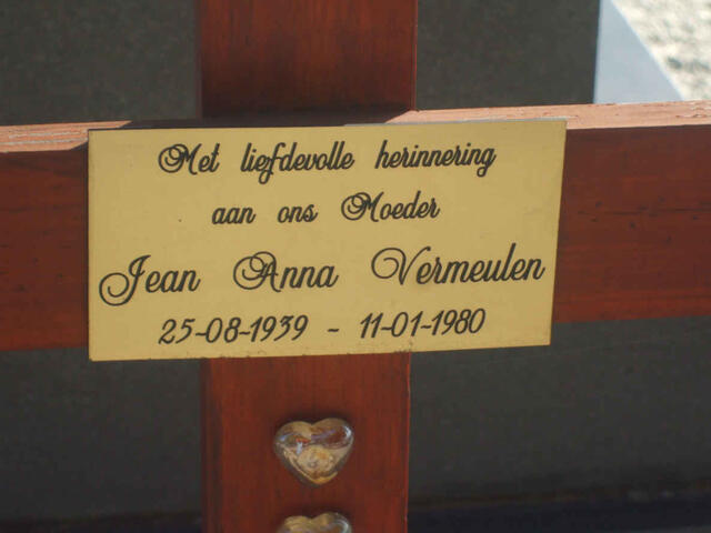 VERMEULEN Jean Anna 1939-1980