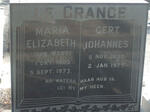 GRANGE Gert Johannes, le 1899-1975 & Maria Elizabeth WEST 1903-1973