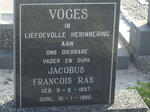 VOGES Jacobus Francois Ras 1897-1980