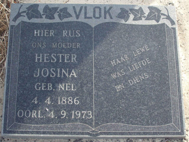 VLOK Hester Josina nee NEL 1886-1973