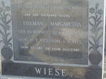 WIESE Tielman 1903-1973 & Margaretha 1907-1973