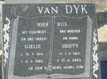DYK Gielie, van 1914-1986 & Gerty 1913-2003