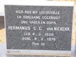 NIEKERK Hermanus C.C., van 1908-1976