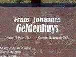 GELDENHUYS Frans Johannes 1942-2009