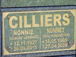 CILLIERS Nonnie nee LOMBARD 1927-2011 :: HANSMEYER Nonnet nee CILLIERS 1965-2008
