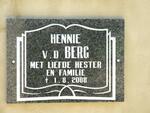 BERG Hennie, v.d. -2008