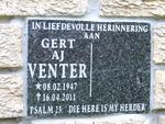VENTER Gert A.J. 1947-2011