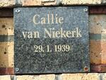 NIEKERK Callie, van 1939-