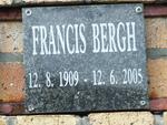 BERGH Francis 1909-2005