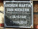NIEKERK Andrew Martin, van 1940-2010