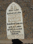KUHR Heinrich 1884-1915