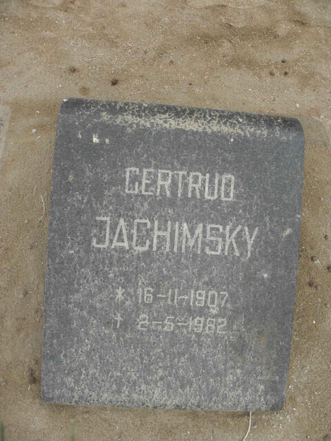 JACHIMSKY Gertrud 1907-1982