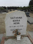 HENN Kathrina Maria 1940-1986