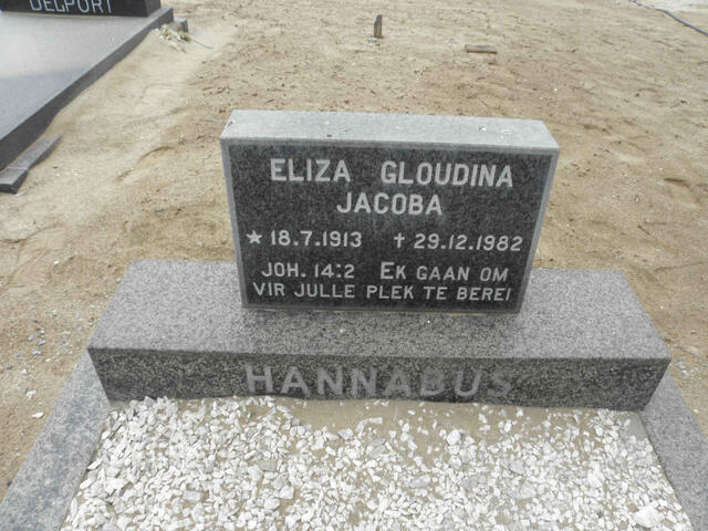 HANNABUS Eliza Gloudina Jacoba 1913-1982