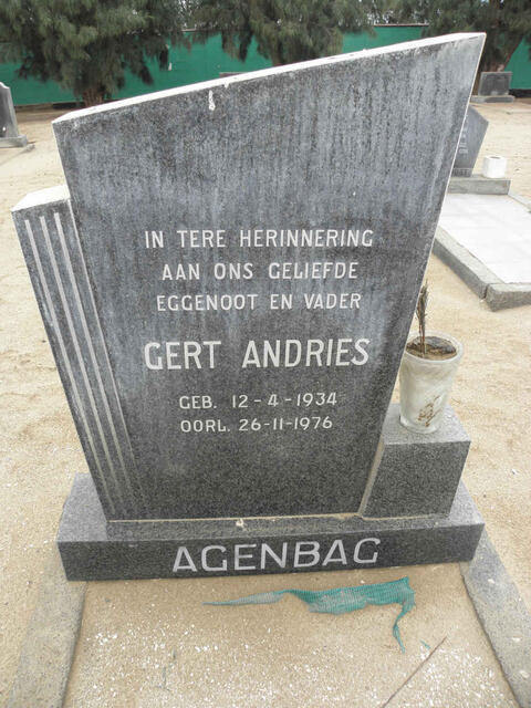 AGENBAG Gert Andries 1934-1976