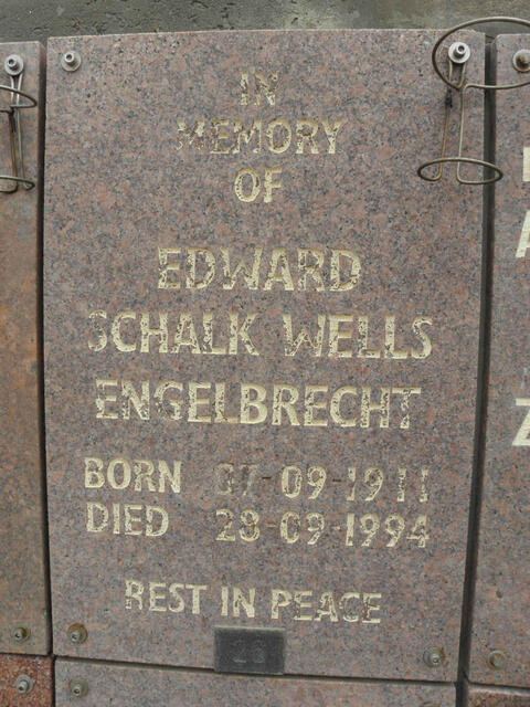 ENGELBRECHT Edward Schalk Wells 1911-1994