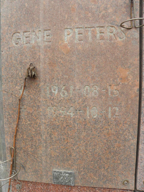 PETERS Gene 1961-1994