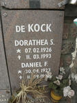KOCK Daniel F. 1923- & Dorathea S.1926-1993 