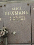 BUXMANN Alice 1904-1998