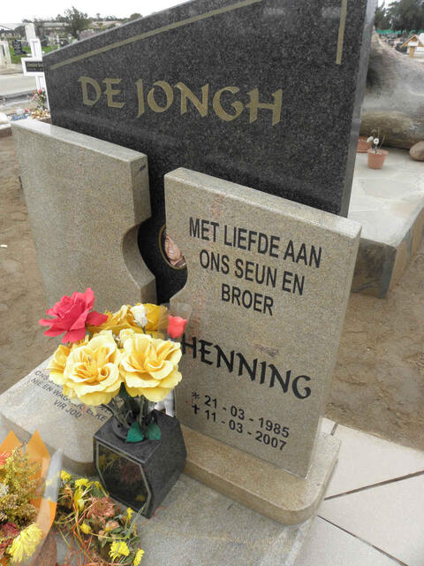 JONGH Henning, de 1985-2007