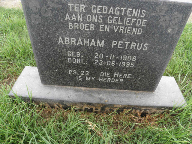 SCHALKWYK Abraham Petrus, van 1908-1995