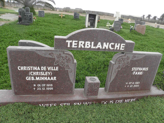 TERBLANCHE Stephanus 1925-2000 & Christina MINNAAR 1918-1998
