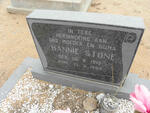 STONE Hannie 1913-1994