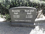 HALL Karl P.T. 1899-1964 & Annelie 1902-1987