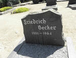 BECKER Friedrich 1881-1964