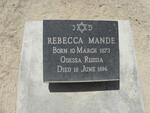 MANDE Rebecca 1873-1896