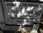 PAUW D.A. 1901-1935