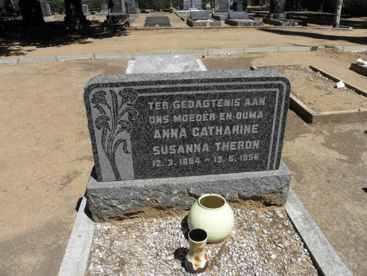 THERON Anna Catherine Susanna 1884-1956 :: WET Rita, de 1917-2002