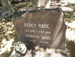 RABE Percy 1892-1958 & Martha 1911-1998