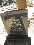 PLICHTA Valentin Wilhelm 1933-1934