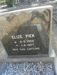 PIEK Elize 1955-1957