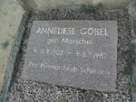GÖBEL Anneliese nee MARSCHEL 1907-1987