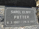 PUTTER Sarel Eloff 1887-1965