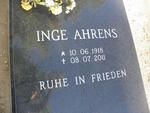 AHRENS Inge 1918-2011