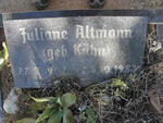 ALTMANN Juliane nee KÜHN 1902-1983