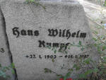 RUMPF Hans Wilhelm 1902-1987