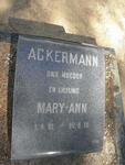 ACKERMANN Mary-Ann 1931-1973