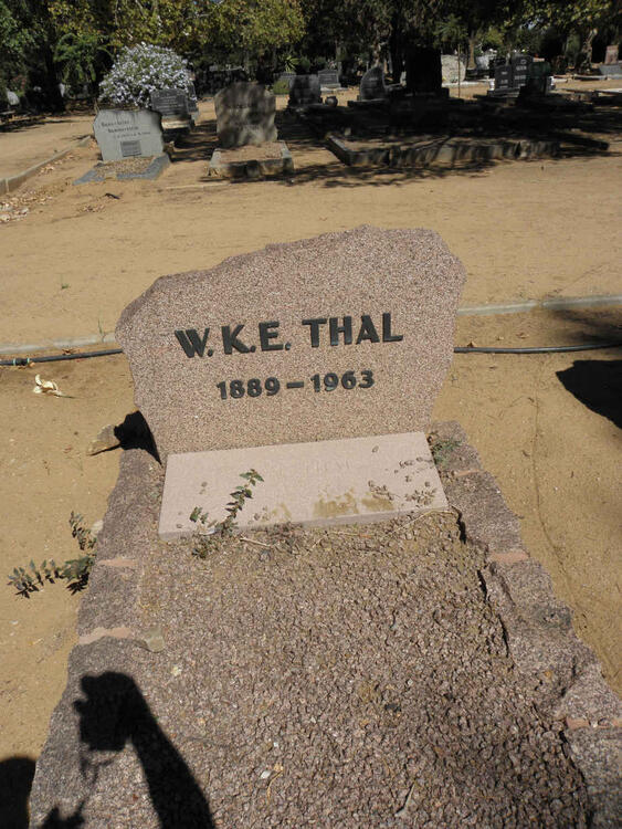 THAL W.K.E. 1889-1963