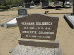 GOLDBECK Hermann 1884-1959 & Charlotte 1896-1989