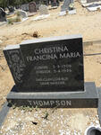THOMPSON Christina Francina Maria 1906-1986